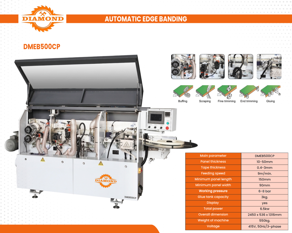 Compact Edgebanding Machine DMEB500CP