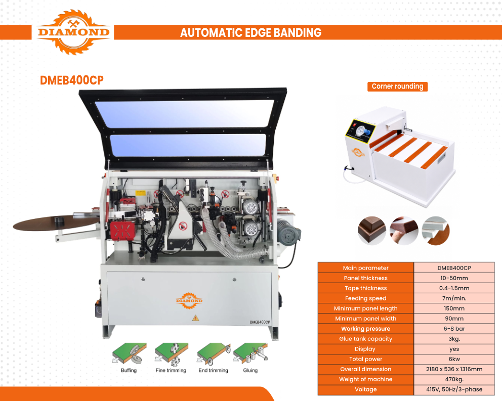 Compact Edgebanding Machine DMEB400CP