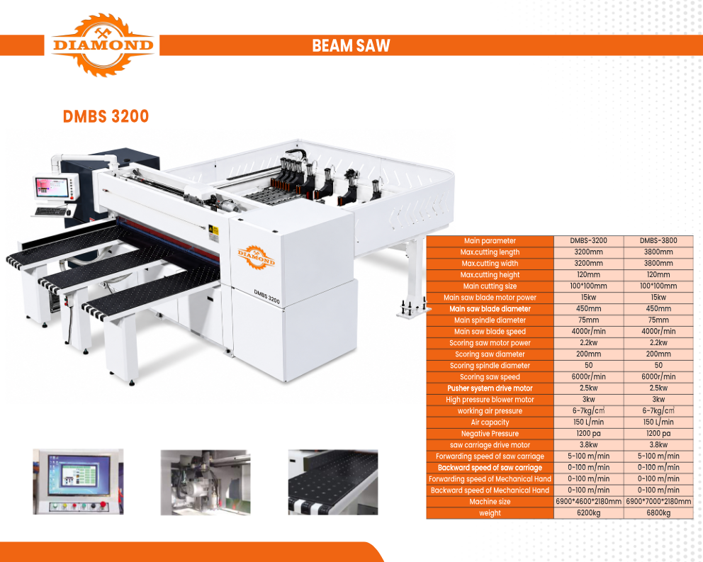 Beam Saw DMBS-3200