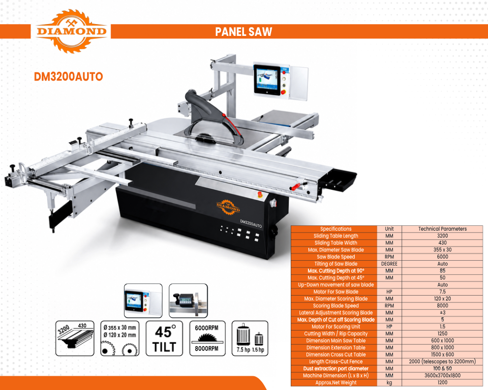 Automatic Panel Saw DM3200 AUTO