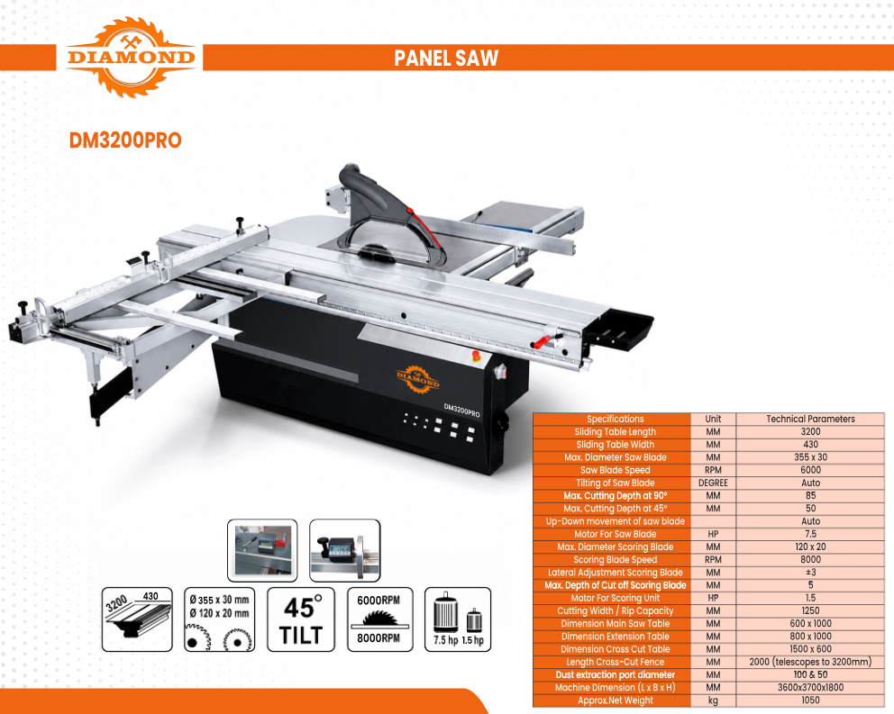 Panel Saw DM3200 PRO