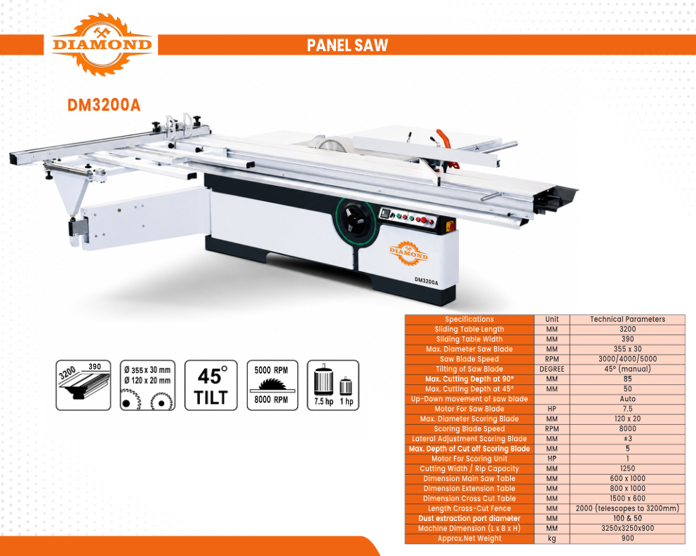 Panel Saw DM3200A