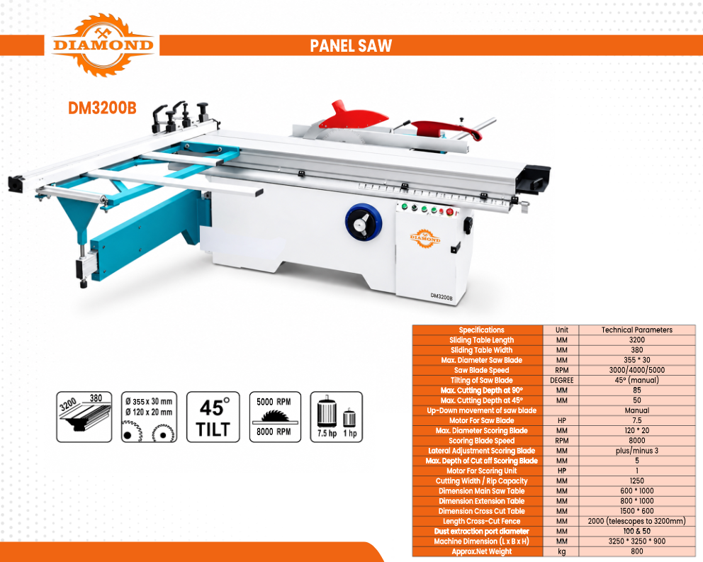 Panel Saw DM3200B